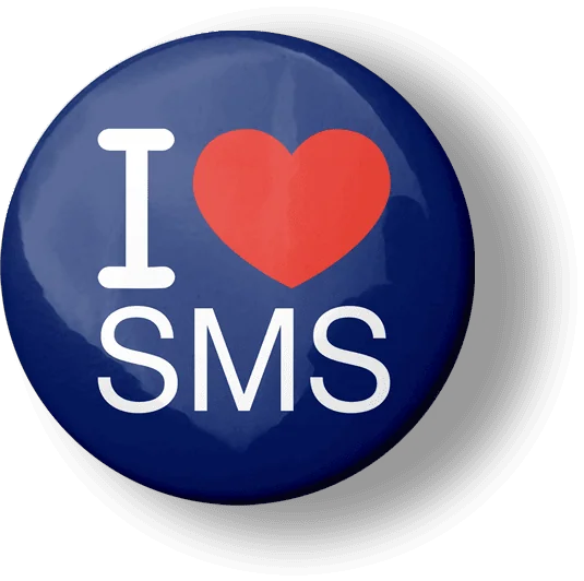 i love sms badge