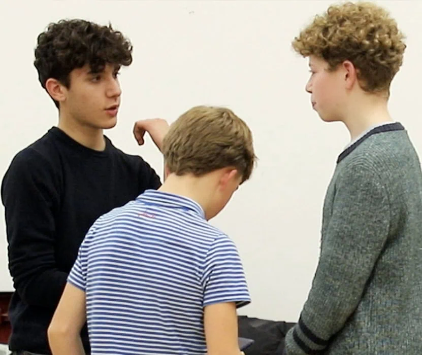 group talking in a lesson